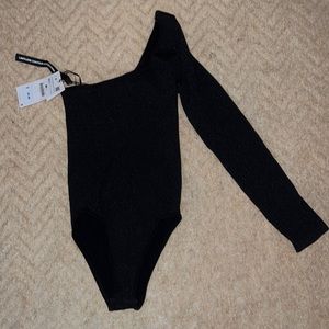 Zara contour one shoulder bodysuit